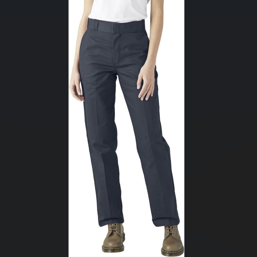 6 Long | Navy Blue | Dickie Women's Original 874 Work Pants | Straight Leg - Picture 10 of 11